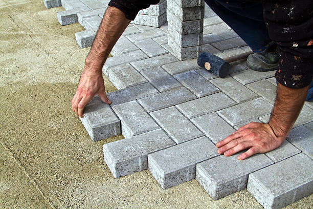 Residential Paver Driveway in Belleville, WI